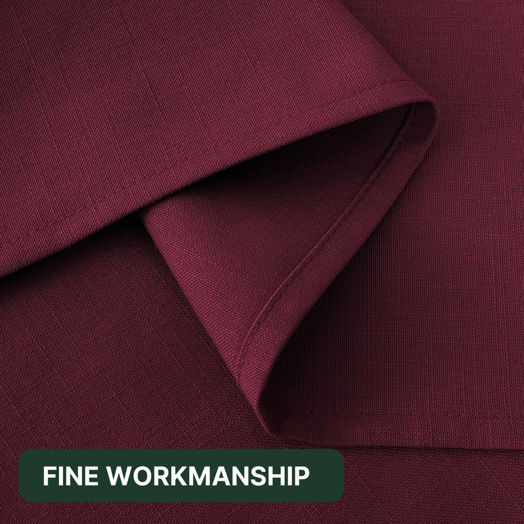 Linen Textured Table Cloths 54 x 80 Inch Premium Solid Tablecloth Spill-Proof Waterproof Table Cover for Dining