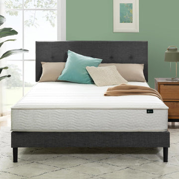 8 Inch California King Foam and Spring Hybrid Mattress, Medium Feel | Fiberglass Free, Durable Support, Mattress in a