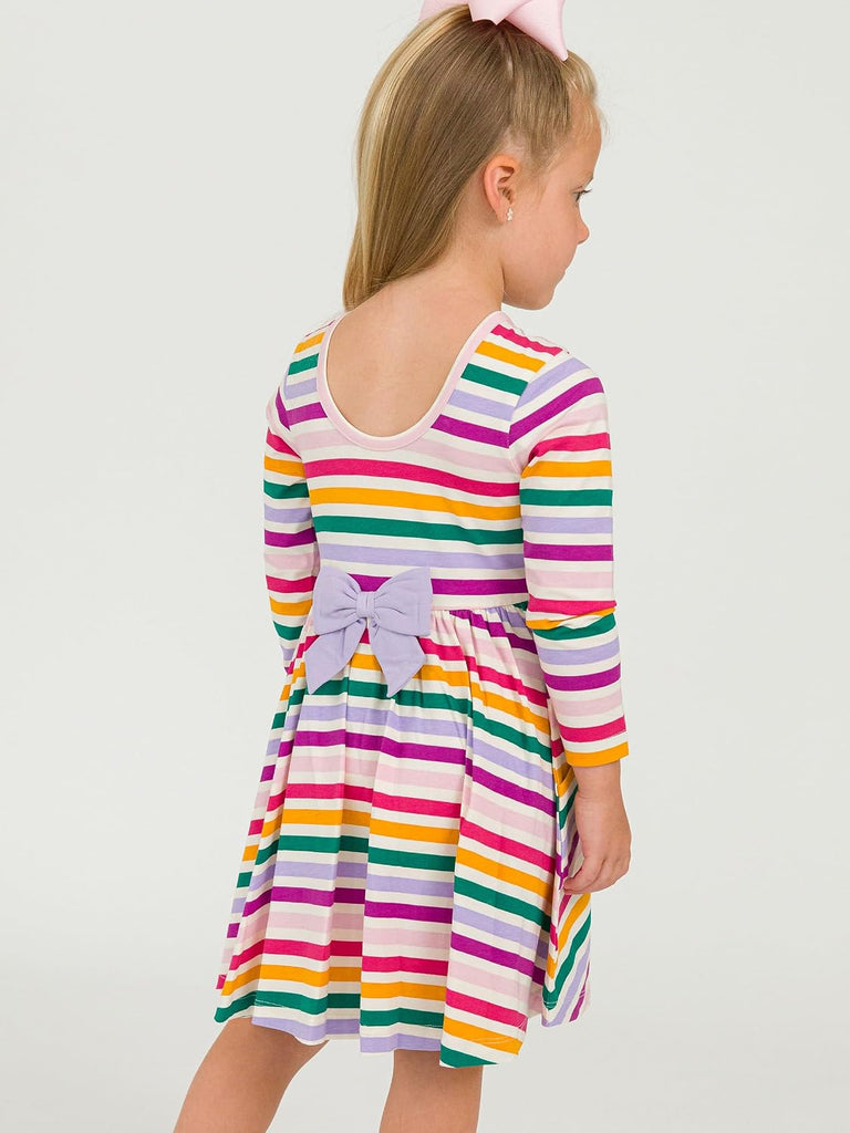 Baby/Toddler Girls Long Sleeve Twirl Dress - Dress with Pockets