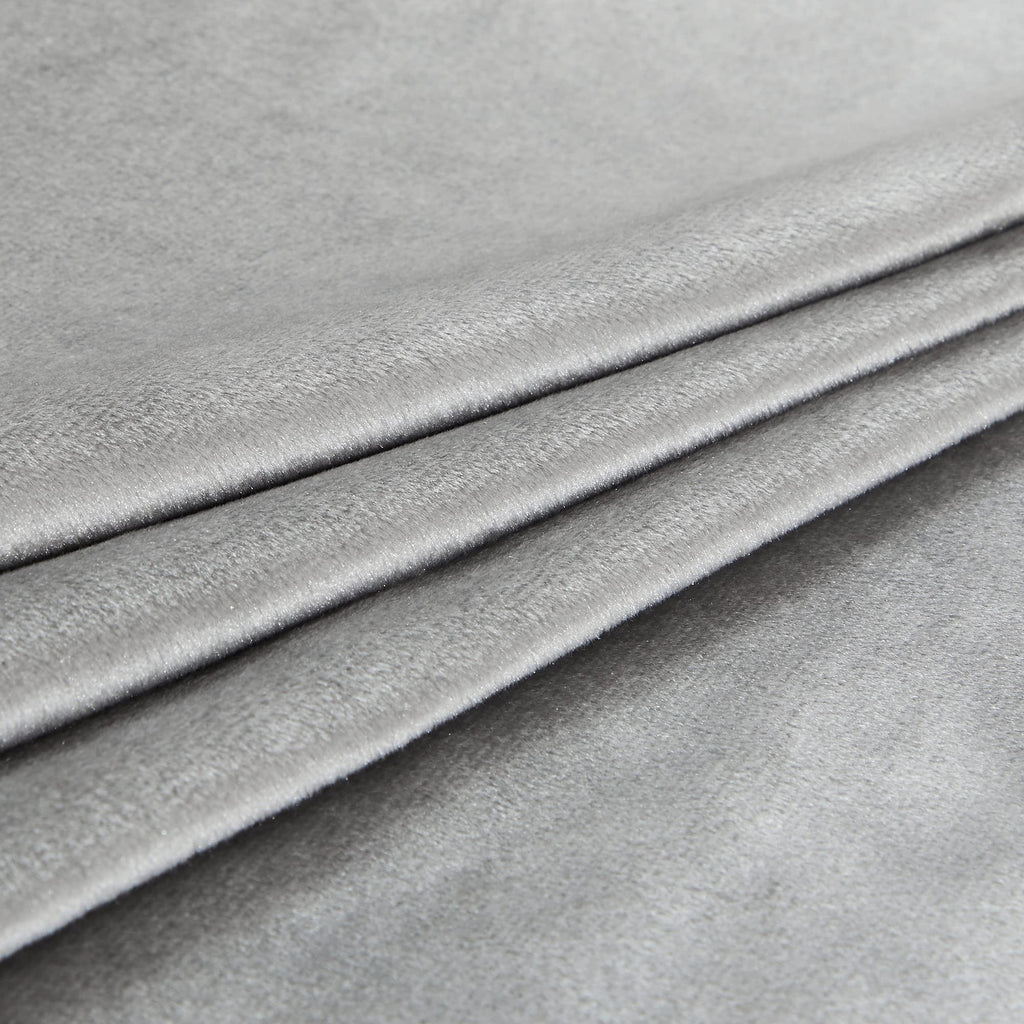 Silver Grey Curtains 108 inch, 2 Panels Drapes Blackout Rod Pocket Back Tab Window Treatment Room Darkening Thick