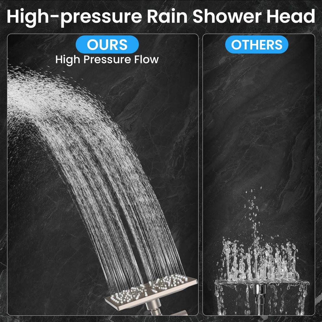 Multi-Function Shower Head with Handheld, High Pressure, Starlight