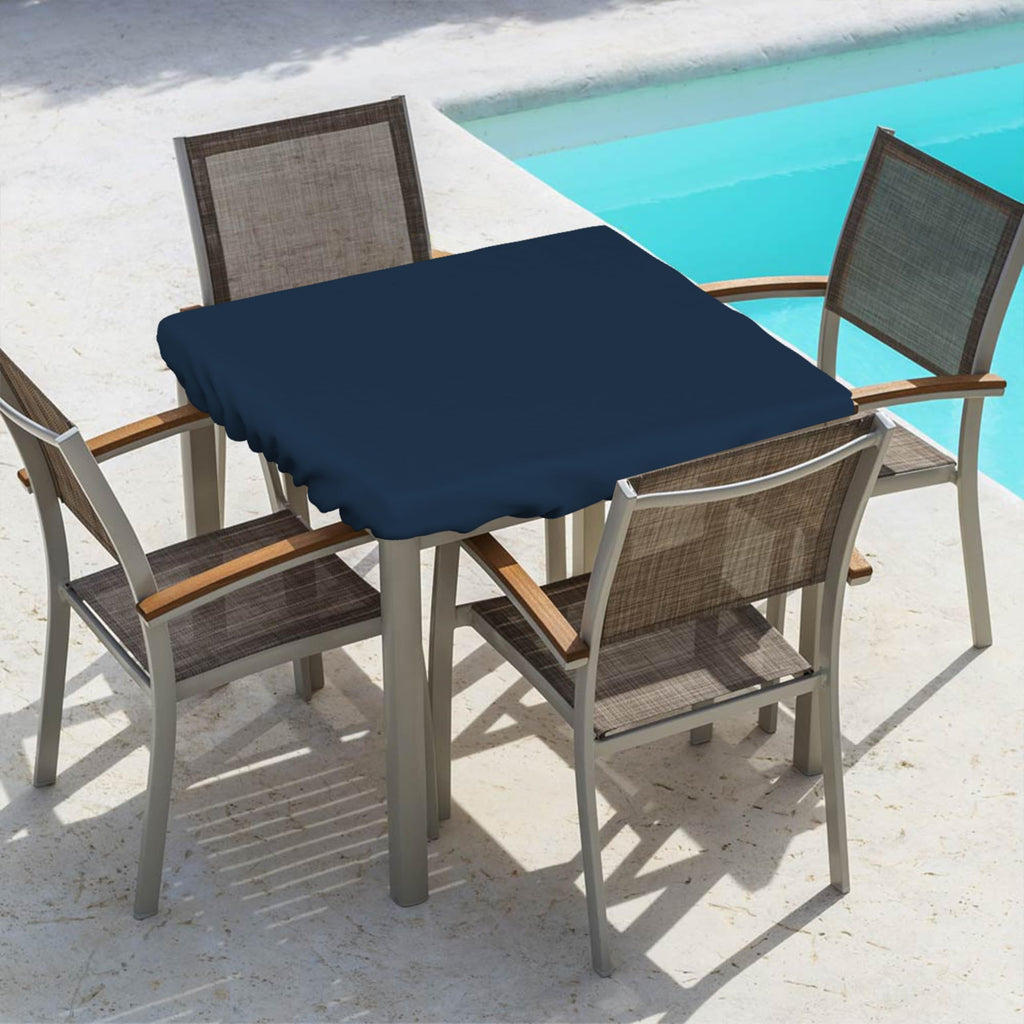 Square Table Top Cover, 12 Oz Waterproof UV & Weather Resistant Patio Table Cover, Outdoor Table Cover Outdoor