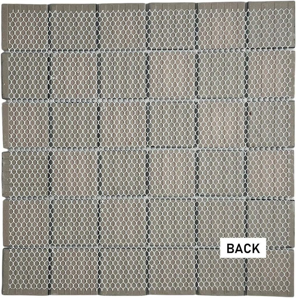 2x2 Black & White Checkered Porcelain Mosaic Tile Glazed 12x12 Mesh Backsplash Bathroom Shower Wall Floor Accent