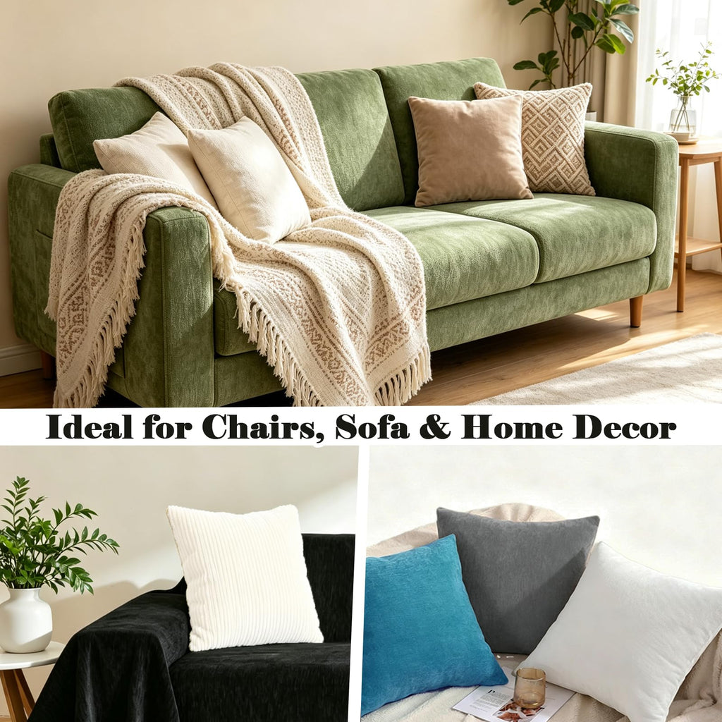 Chenille Fabric by the Yard 59" W Upholstery Material DIY(1 Yard)