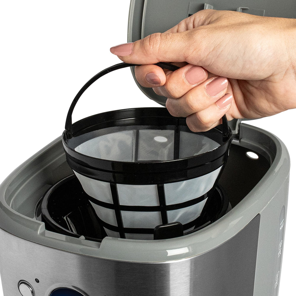 12 Cup Programmable Drip Coffee Maker Machine, Stainless Steel/Chrome