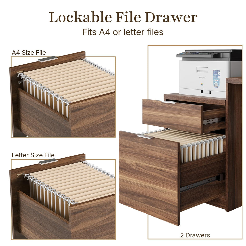 71" L Shaped Executive Desk with File Cabinet Drawers Outlet USB, Height Adjustable Office Desk Blister Board Privacy