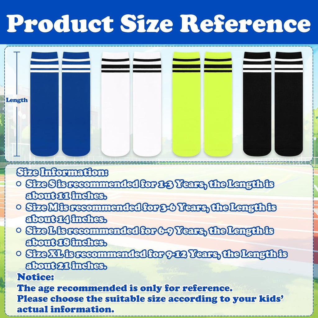 Youth Toddler Soccer Socks Kids Baseball Socks Youth Boys Girls Knee High Softball Football Accessories Tube Cotton