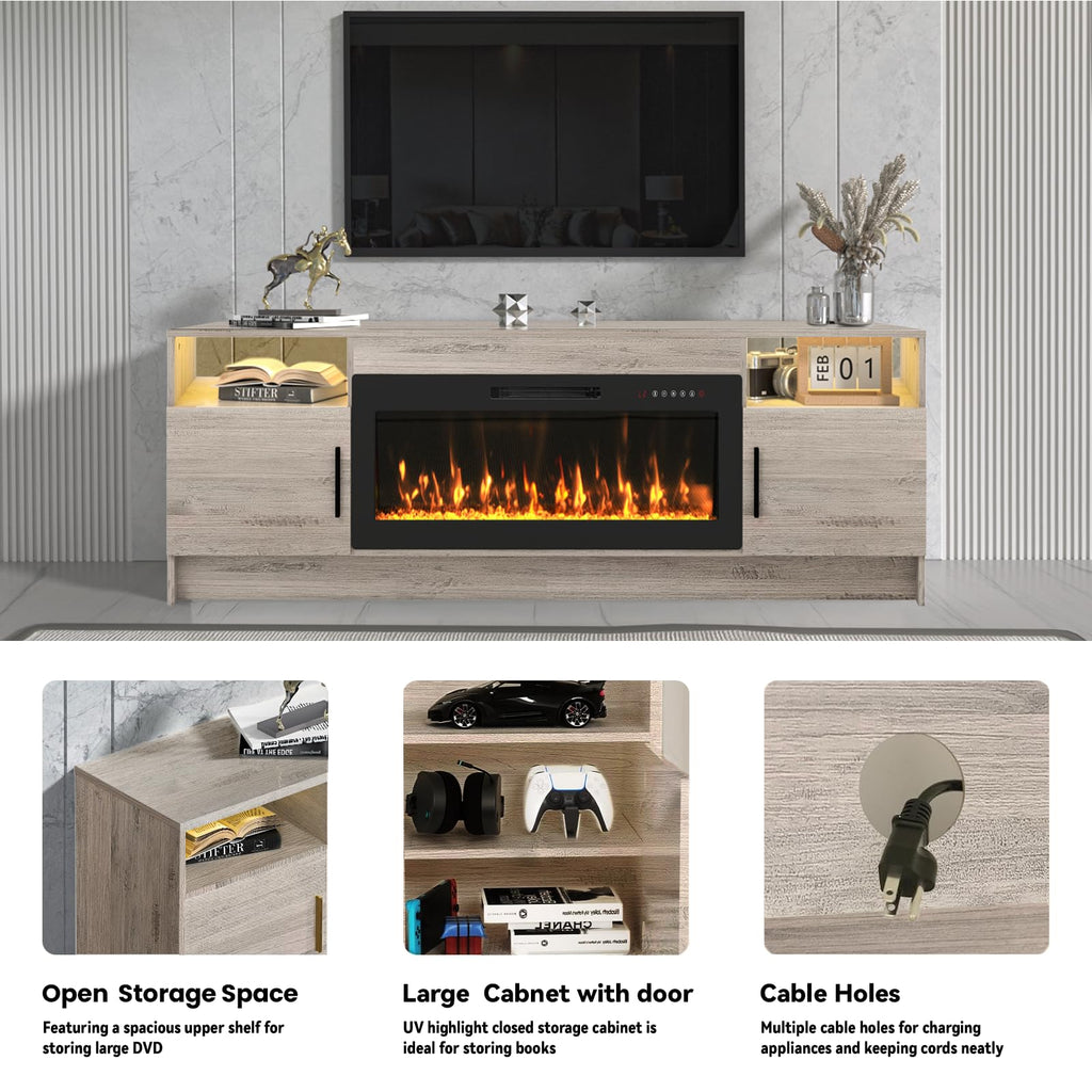 Grey Electric, Led Lights & Storage Cabinet