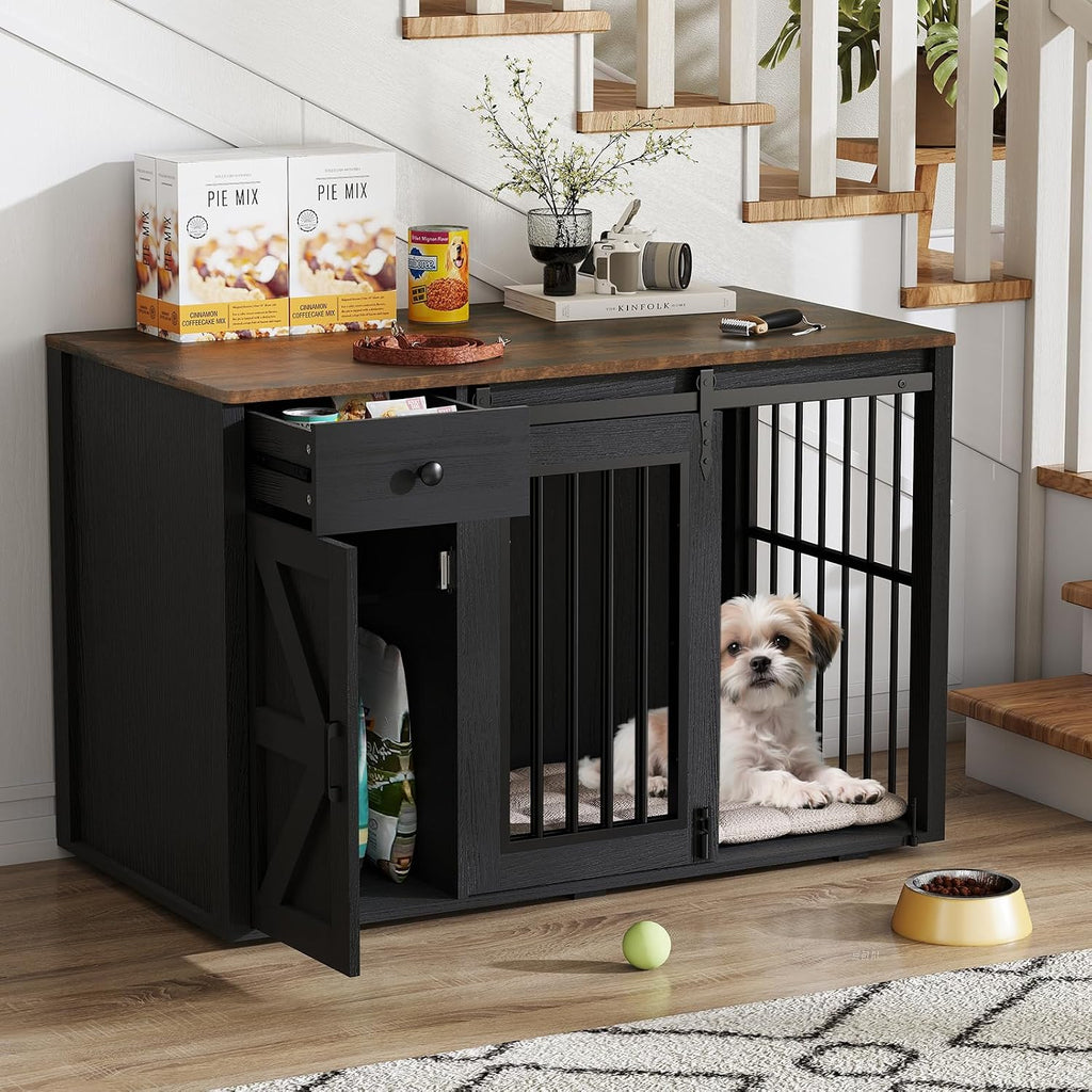 Dog Crate Furniture, Dog Kennel ( Left Facing Door)