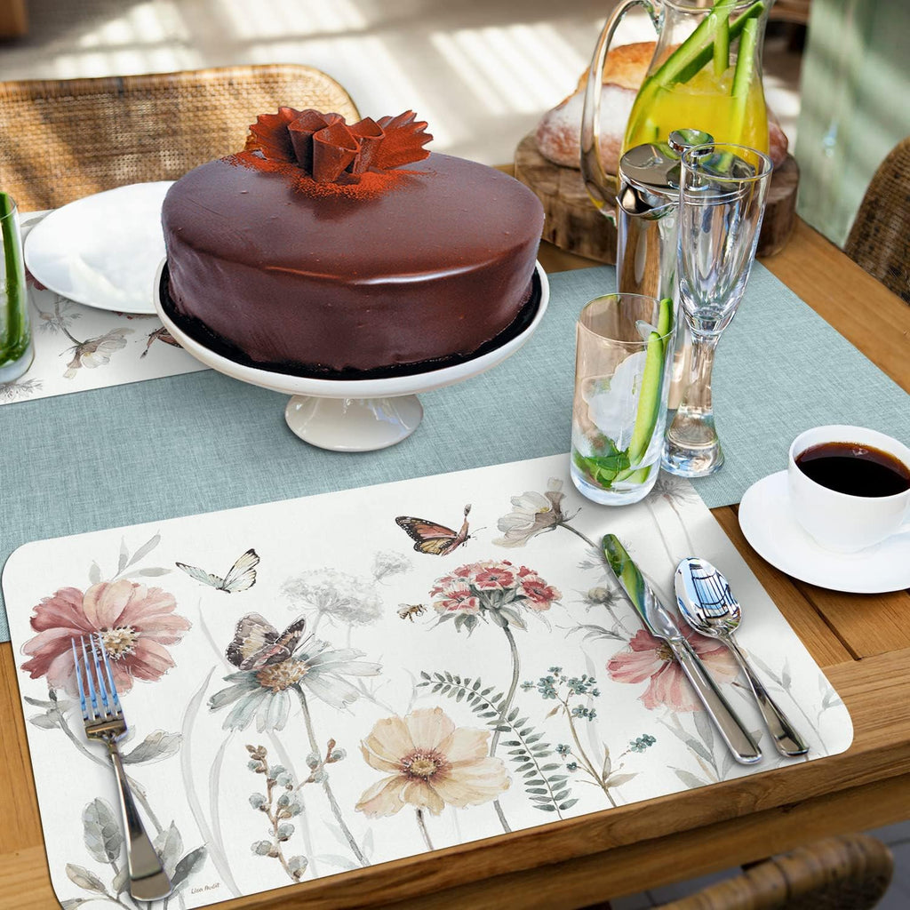 Country Weekend Reversible Easy Care Placemat 4 Pack - Set of 4