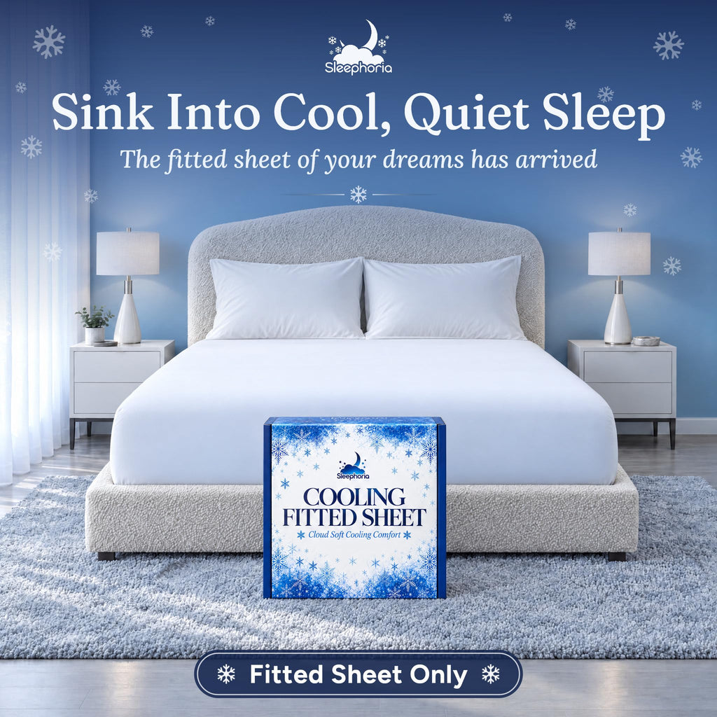 Cooling Fitted Sheet Queen Size - 1 PC BreezeWeave Cooling Sheets for Hot Sleepers & Cool w/ 16 in Deep Pocket