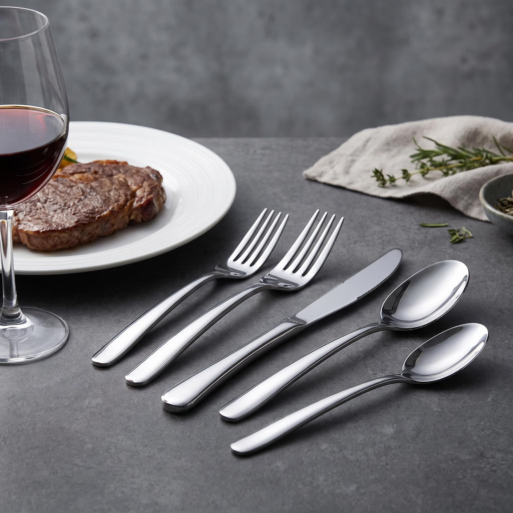 40-Piece Heavy Duty Silverware Set for 8, Stainless Steel Flatware