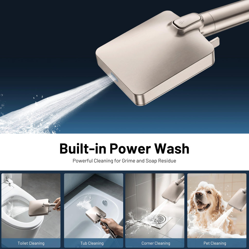 Filtered Handheld Shower Head for Hard Water, High Pressure 7 Modes