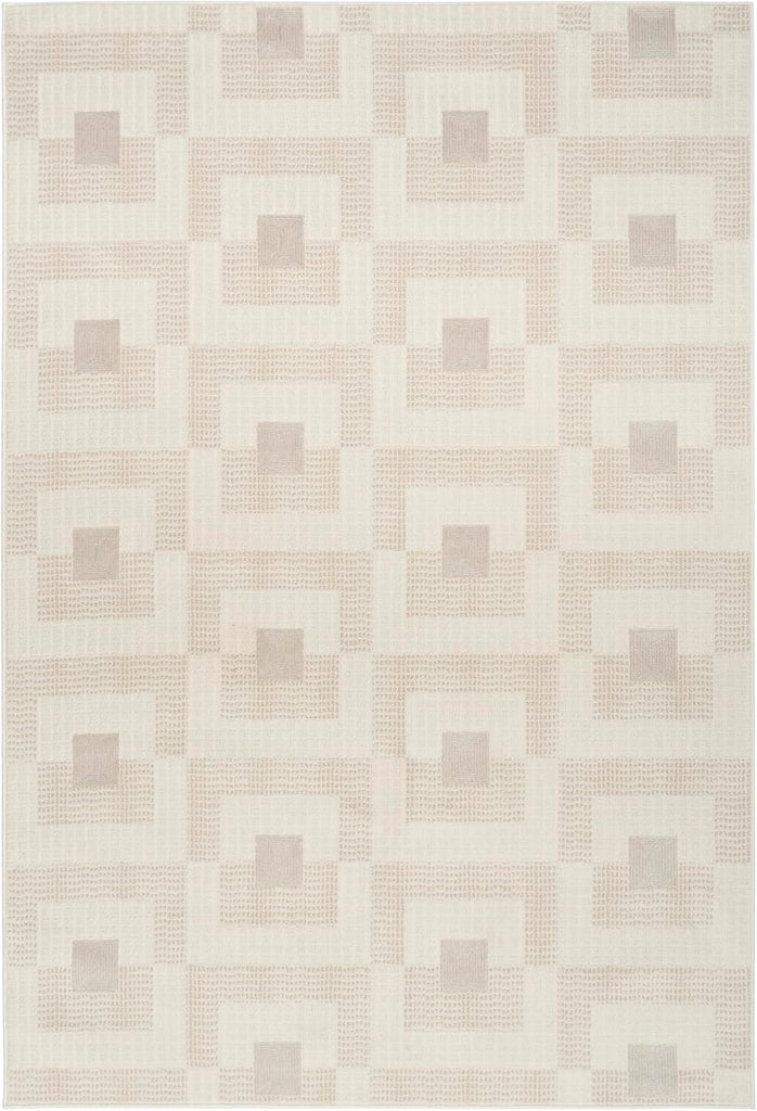 Home Nordic Ivory Beige Area Rug - Easy Clean, Non Shedding, Bed Room, Living Room, Dining Room, Kitchen