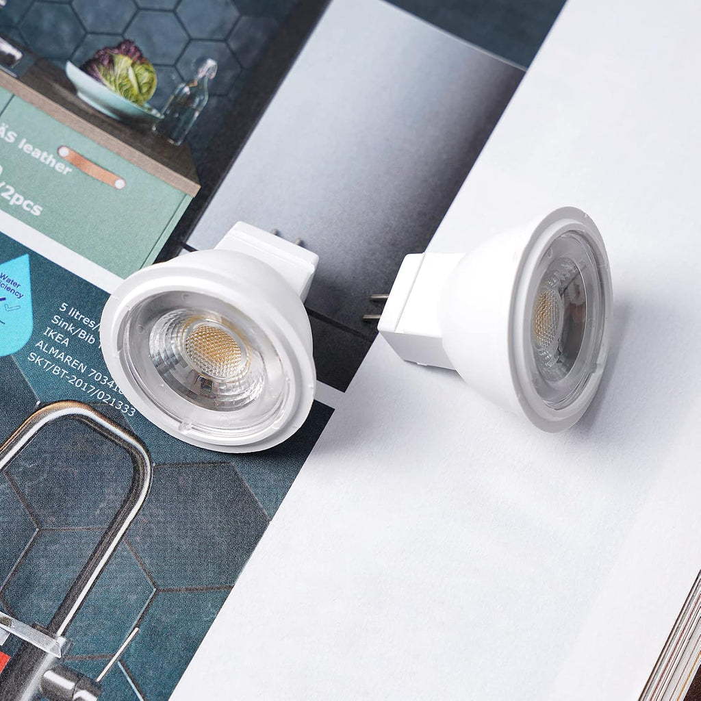 12V MR11 GU4.0 LED Light Bulb 3W G4/GU4/GZ4 Bi-Pin Base LED Spot Light Low Voltage MR11 Landscape Bulbs 25W Halogen