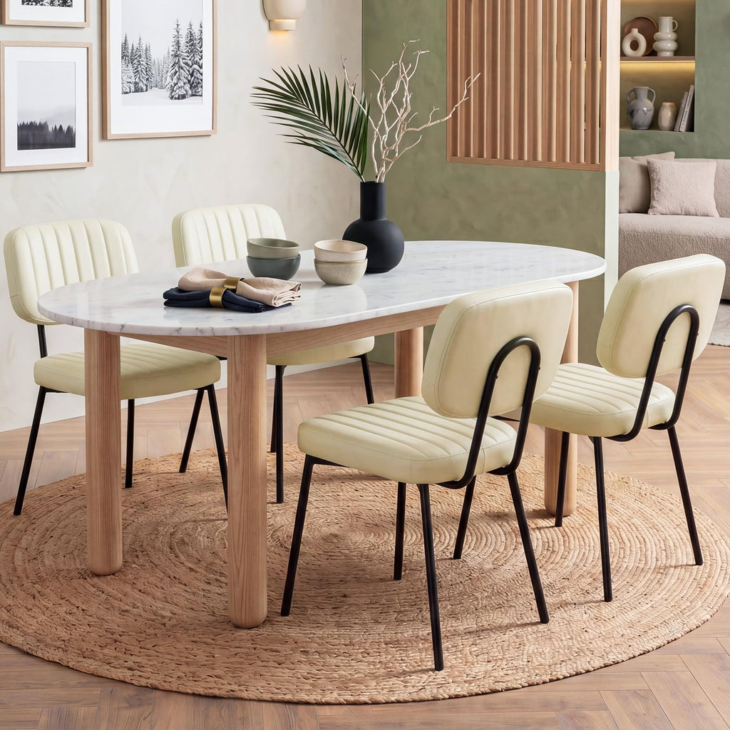 Dining Chairs Set of 4, Mid Century Modern Kitchen Chairs