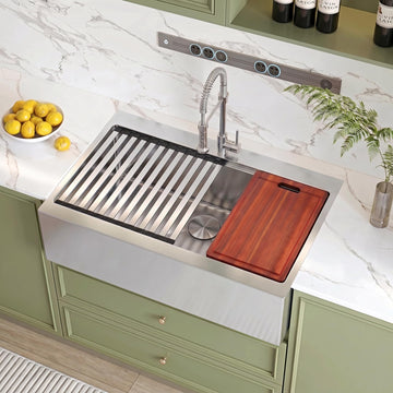36 Inch Drop In Farmhouse Sink, Stainless Steel Farmhouse Sink