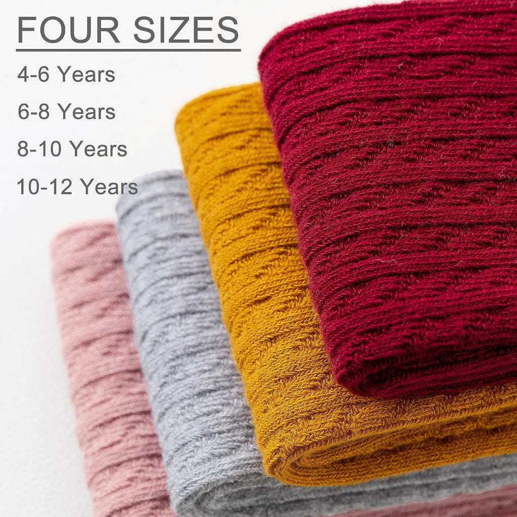 Tights Seamless Toddler Stockings Cable Knit School Leggings