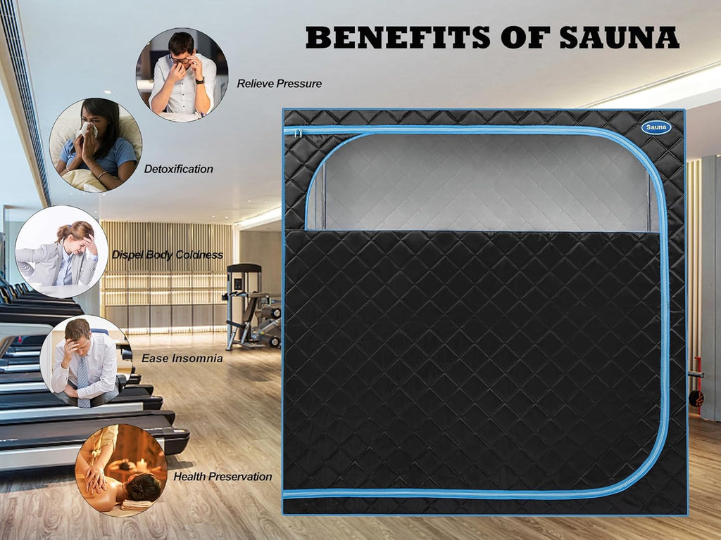 2 Person Infrared Sauna | Full Size Portable Sauna Tent | FAR Infrared Sauna for Home, 1,350watt