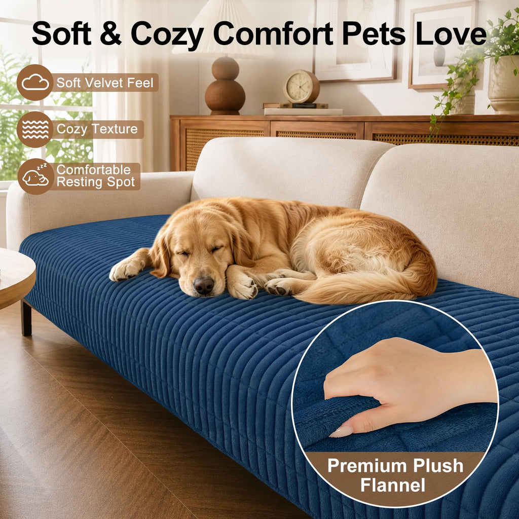 Couch Covers for Dogs, Non Slip Plush Washable Sofa Cover for Pets