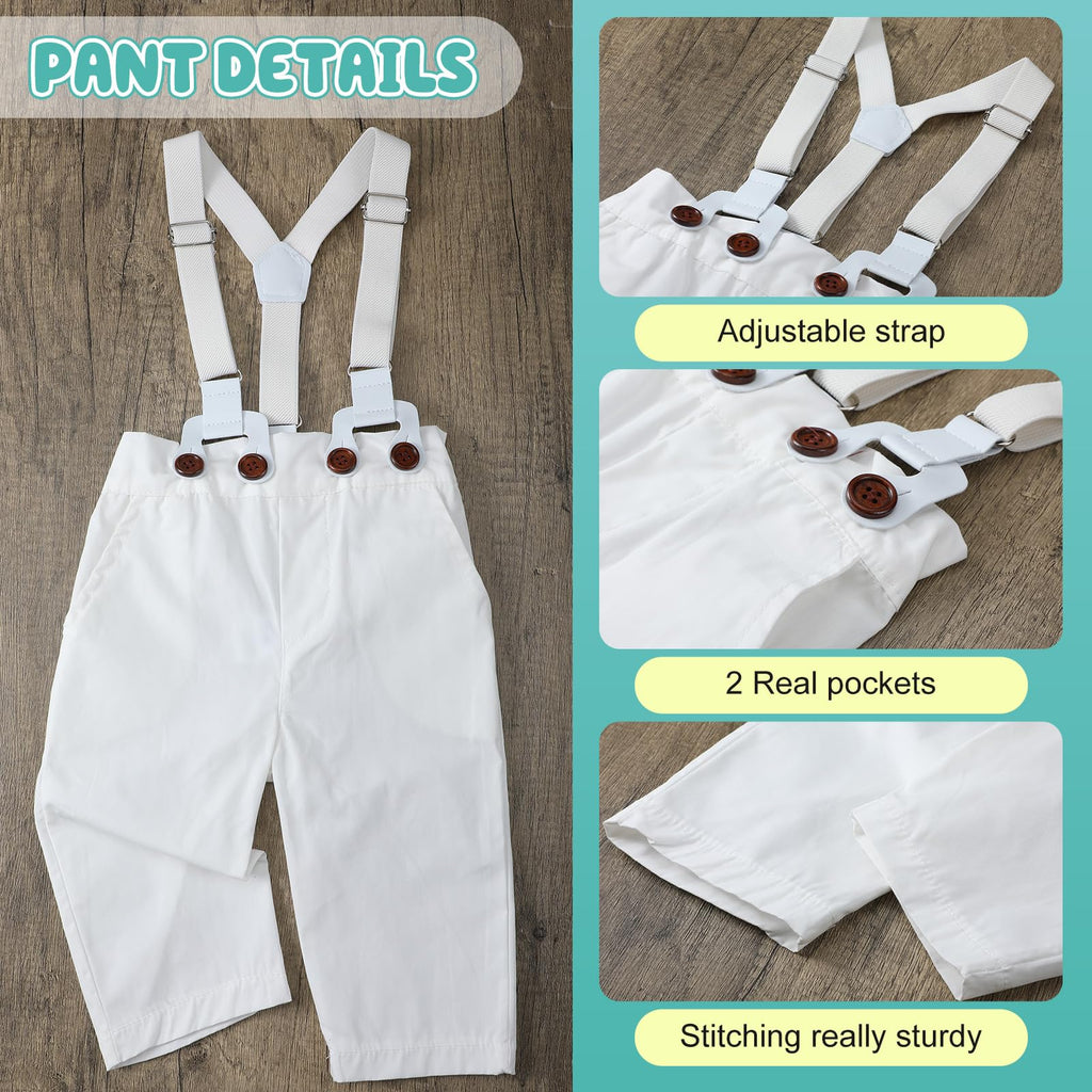 5 Pcs Baby Boy Baptism Outfits