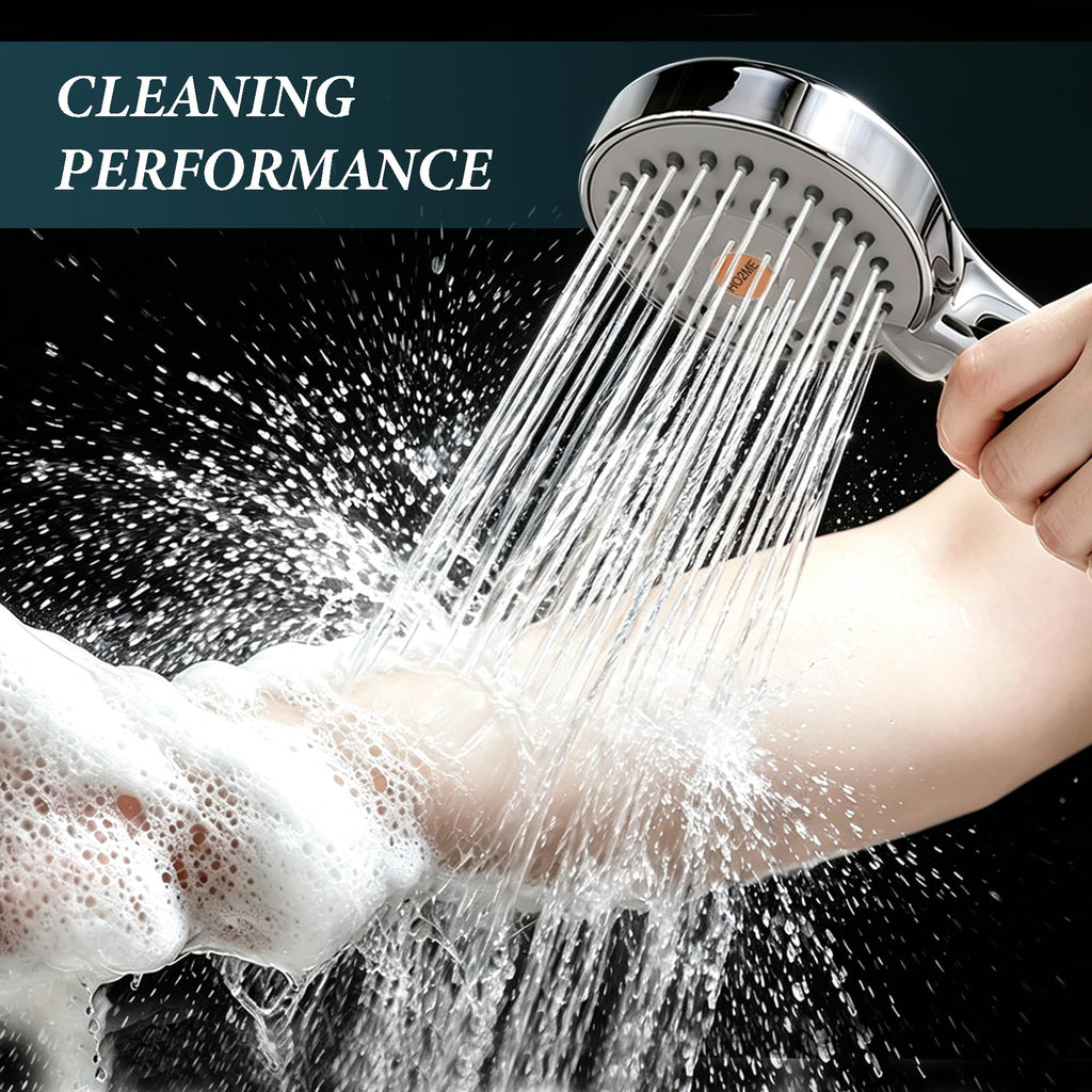High Pressure Handheld Shower, Power Boost Resists Low Flow, Chrome