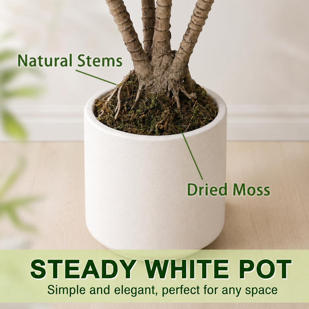 Dracaena Marginata Tree 5FT Faux Dragon Plant with Roots 60inch