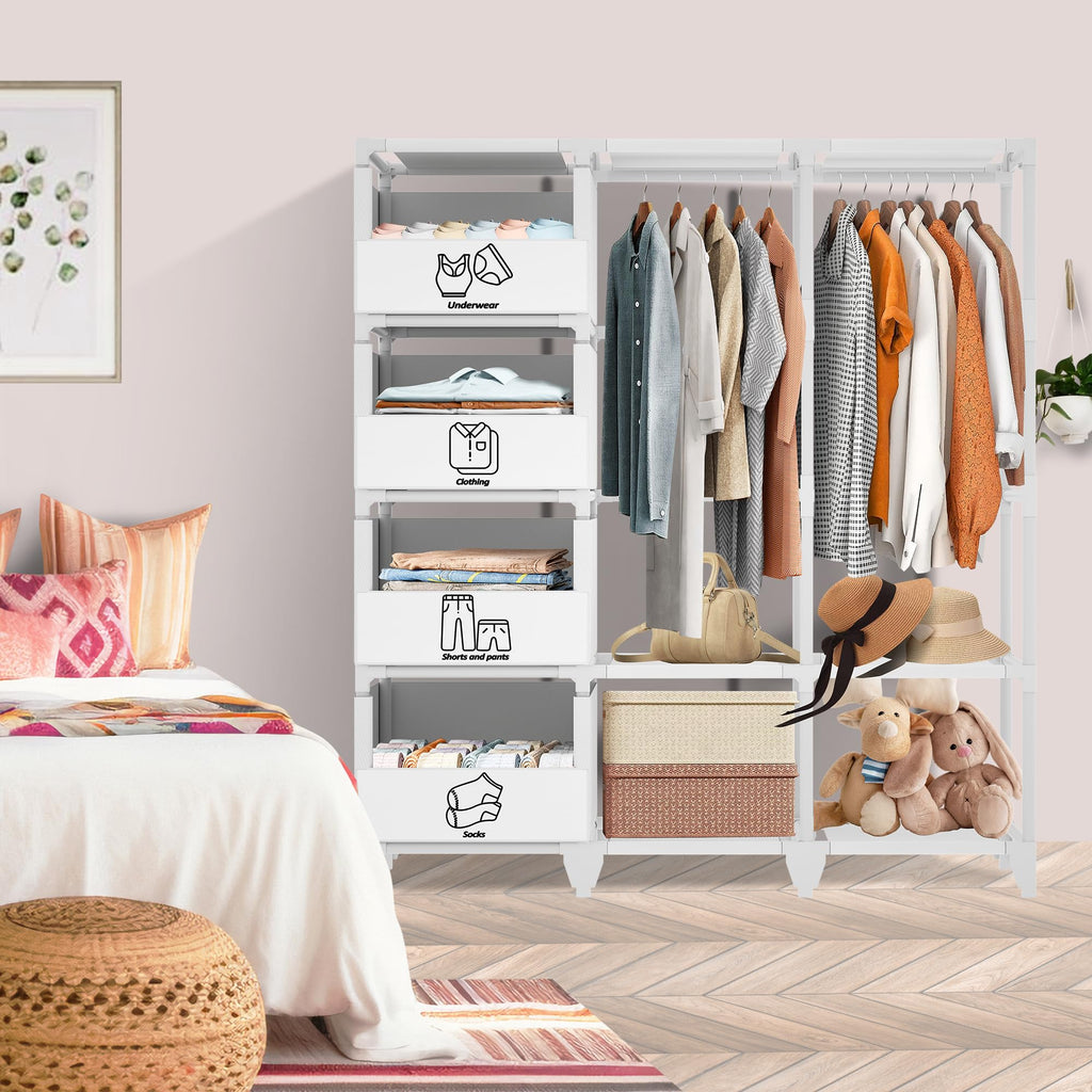 Portable Closet, Easy Assembly, Large Capacity Wardrobe Closet