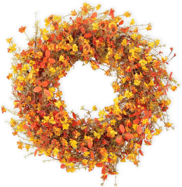 24 Inch Fall Wreaths for Front Door Boho Fall Wreath Rustic Autumn Wreath