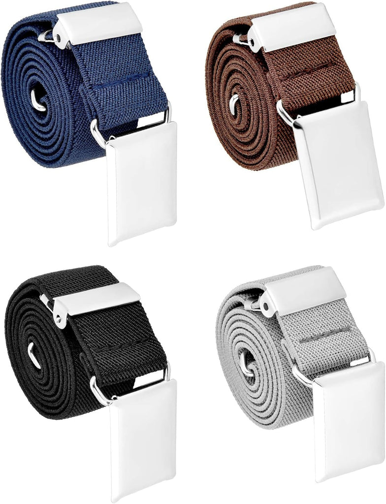 4 Pcs Kids Elastic Belt Boys Buckle