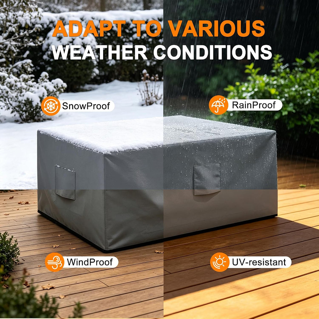 Patio Furniture Covers Waterproof Outdoor Couch Cover with Zipper | Fully Enclosed, Zipper Bottom, 79"L x 37"W x