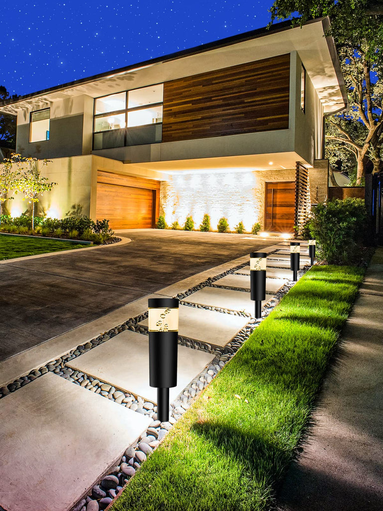 5W Low Voltage Landscape Pathway Lights with Connectors 12V Outdoor Landscape Lighting LED Bollard Path Lights Wired