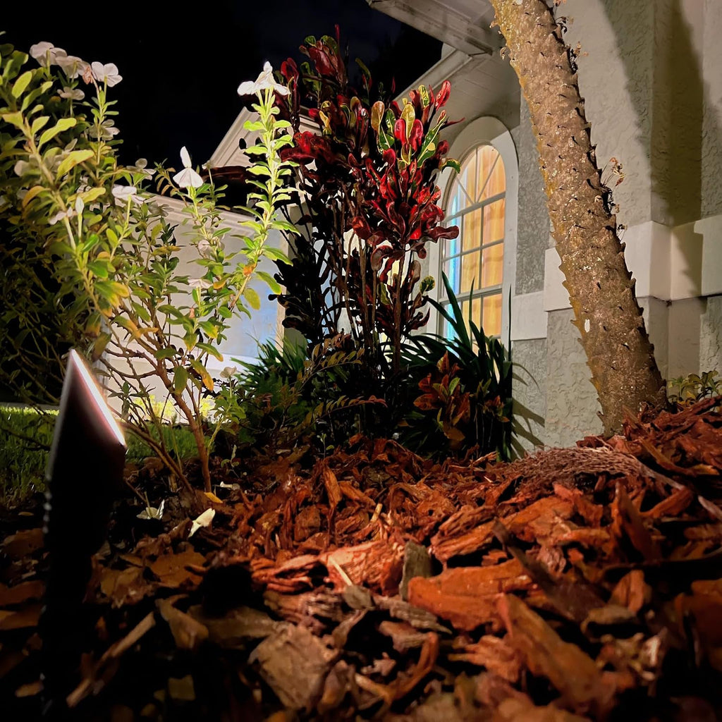 2 Pack LED Low Voltage Spotlight, 12V Landscape Lighting, Mini Size Outdoor Spot Lights, Waterproof Directional