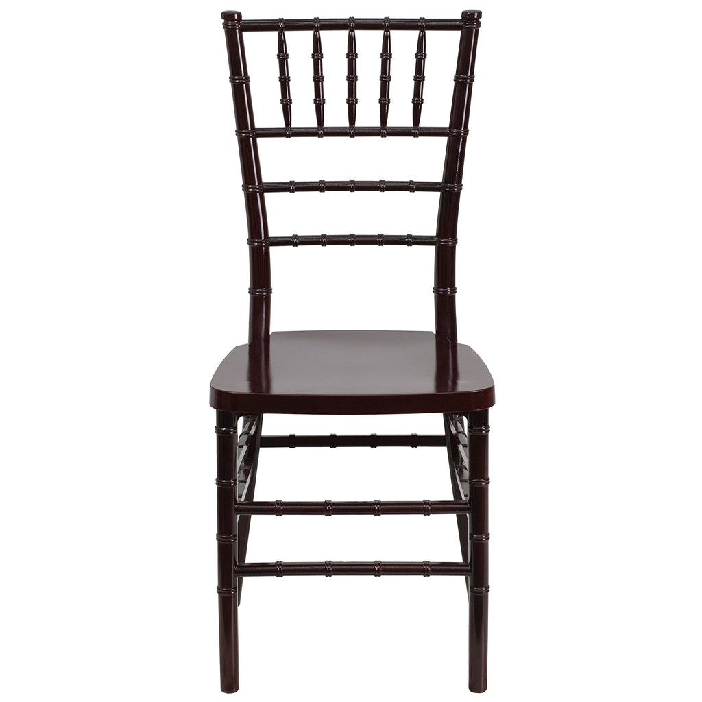 PREMIUM Series Mahogany Resin Stacking Chiavari Chair