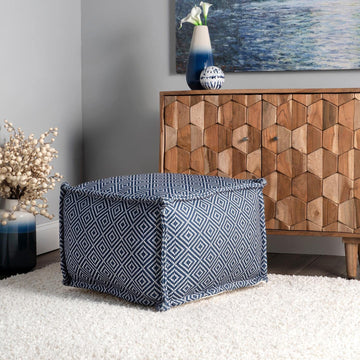 Amalfi Aztec Print Indoor/Outdoor Ottoman Pouf