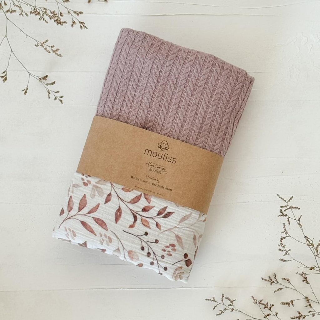 Blanket with Name - 100% Organic Cotton Newborn Gift | Custom Knit Blanket for Boys, Girls, Kids & Baby Showers