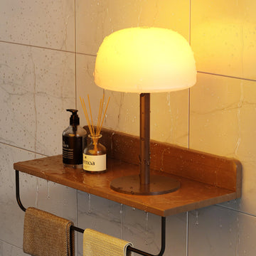 Shower Lamp Waterproof, Cordless IP65 Shower Lights for Inside Shower, 7500mAh Rechargeable Battery, 3 White Tones &