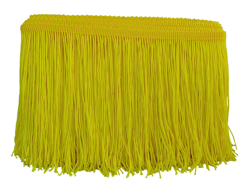 Chainette Fringe Trim 6 Inch 10 Yards Tassel Fringe Trim for Sewing Craft DIY Decoration(928 Neon Yellow)