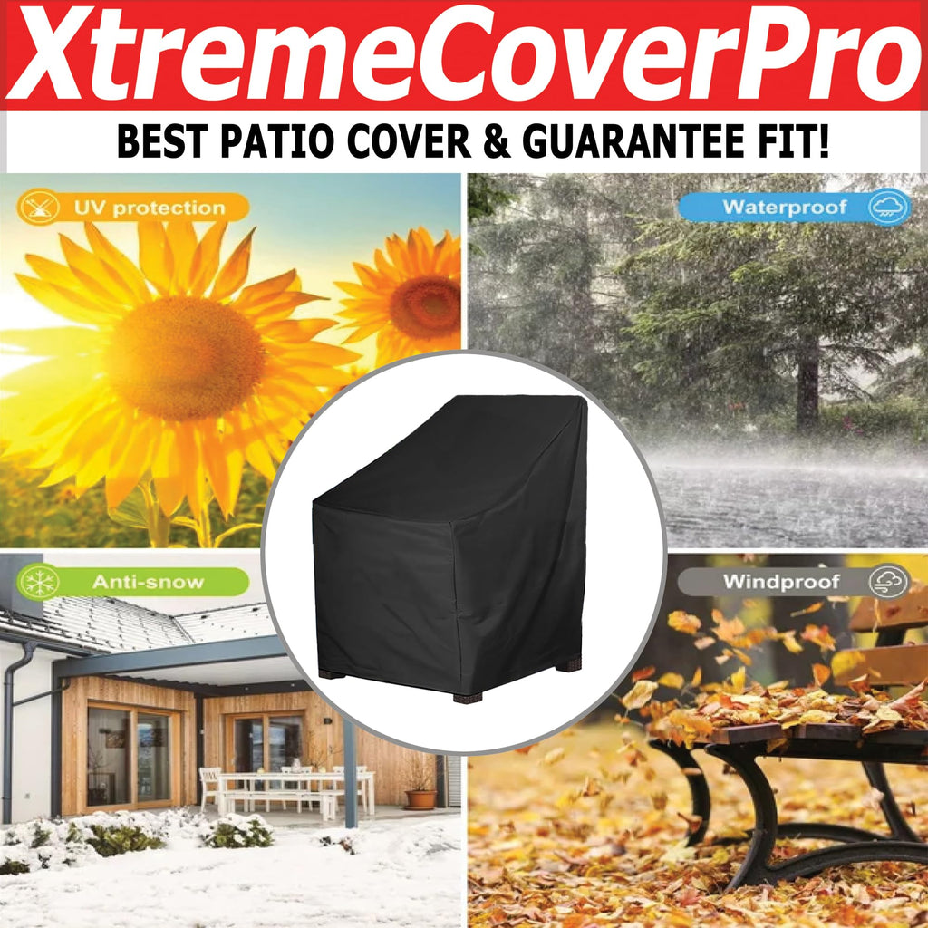 24D x 24W x 36H UV-proof Waterproof Furniture Patio Cover 250D black 24x24x36 breathable dust proof sofa table chair