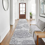 Hallway Runner Rug 2'x10' Washable Vintage Distressed Area Rugs Non Slip Laundry Rug Runner Boho Flo