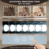 Vanity Mirror with Lights Lighted Makeup Mirror with 15 Dimmable LED Bulbs,3 Color Lighting Modes,USB Charging Port