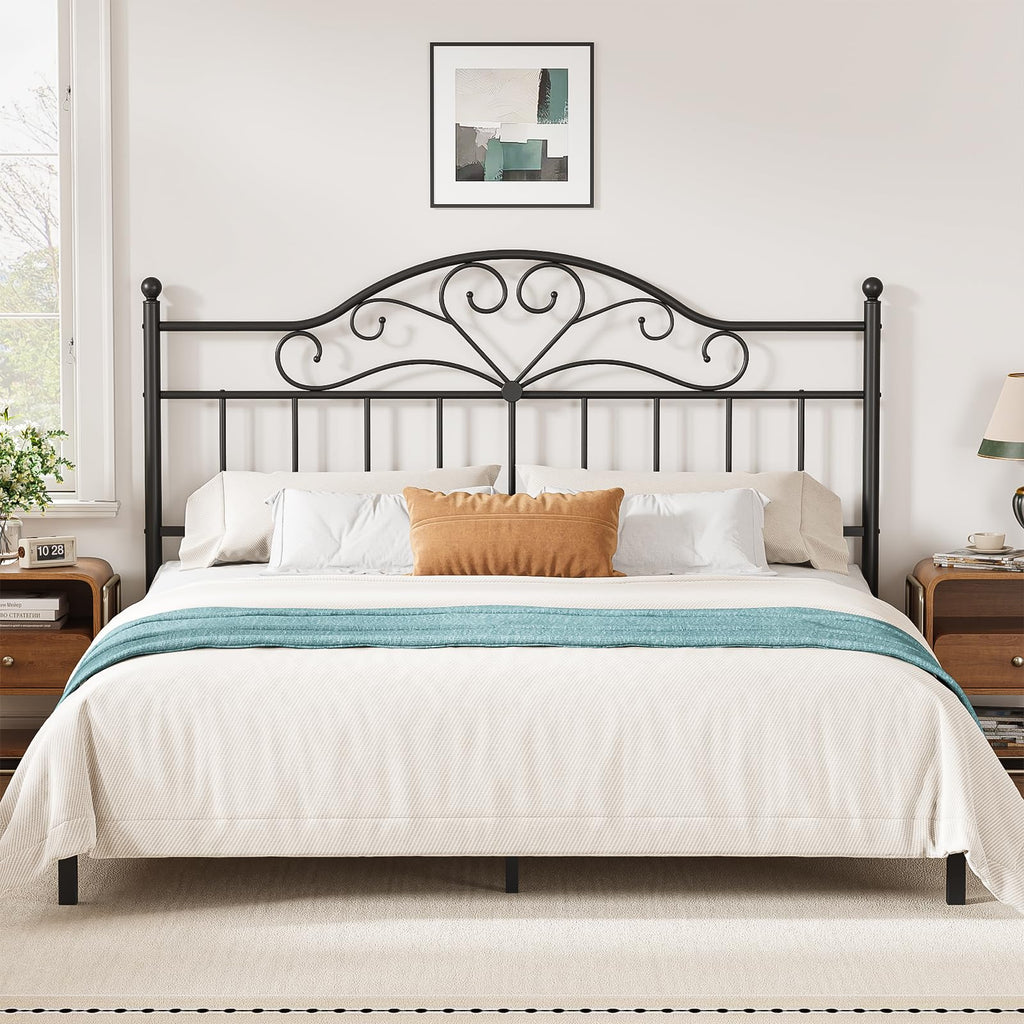 Vintage Headboard for Bed Frame, Metal Headboard Only