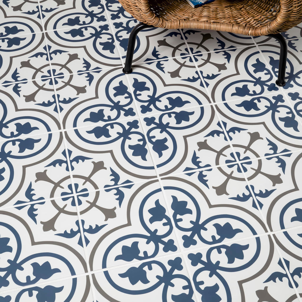 Porcelain Wall Tile | Zenzibar Encaustic | 8" x 8"