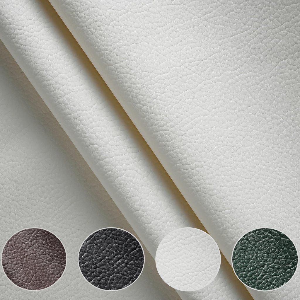 Faux Leather Fabric by The Yard 55" W Durable Outdoor Upholstery Fabric Waterproof PU Leather for Crafts Furniture