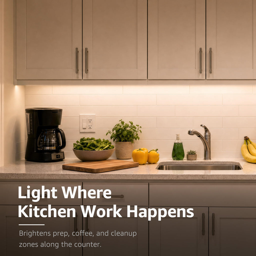 Luna 32-Inch Hardwired Only LED Under Cabinet Light, 3-CCT Selectable
