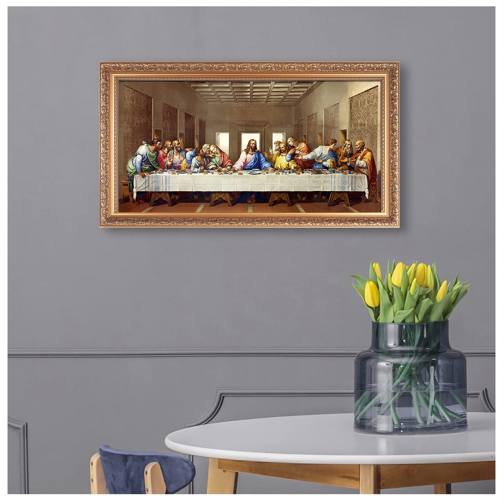 The Last Supper Gold Frame 26.75x14.5