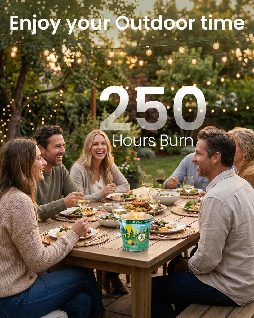 40 oz Large Citronella Eucalyptus Scented Candle Outdoor
