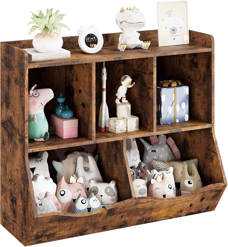 Toy Bookshelf and Bookcase, Multi Shelf with Cubby Organizer Cabinet for Storage Books and Toys