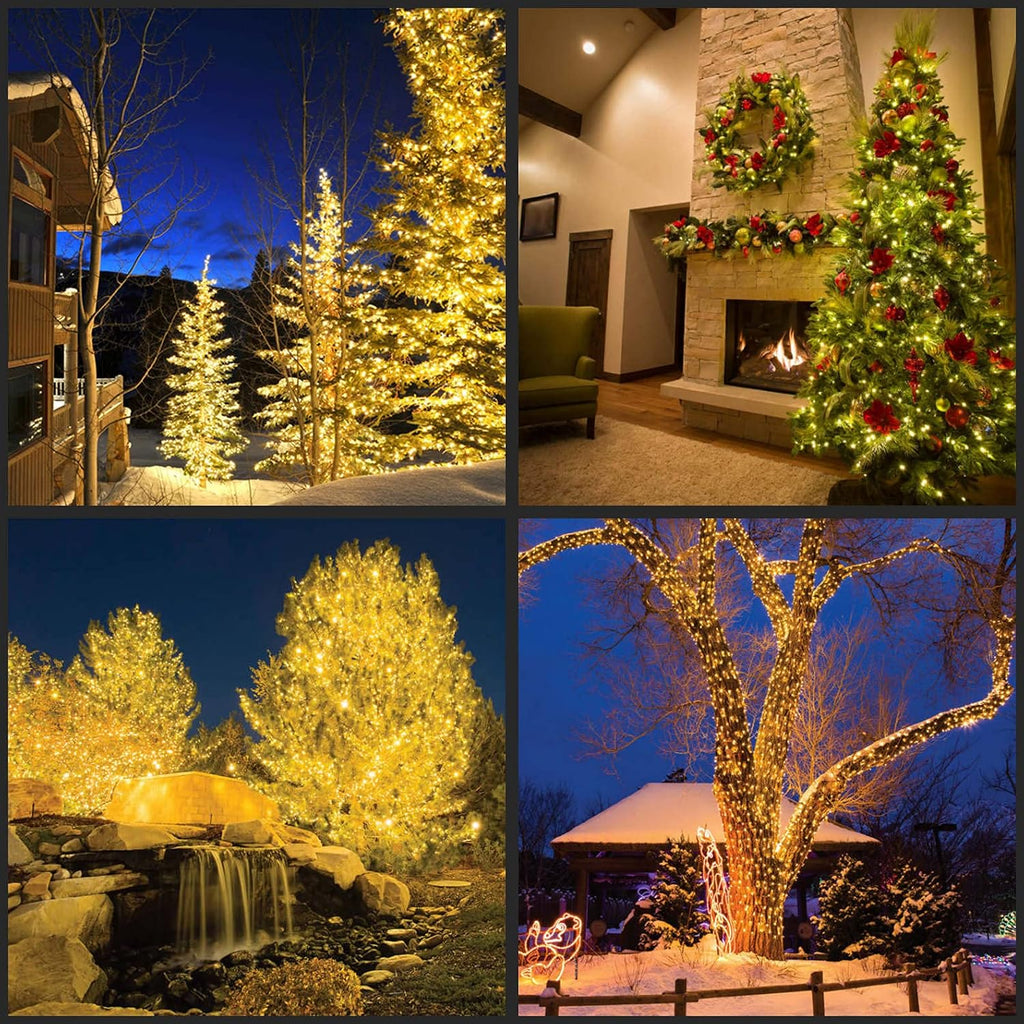200 Warm White Christmas Light, 2-Set 33 ft 100 Wide Angle 5mm LED