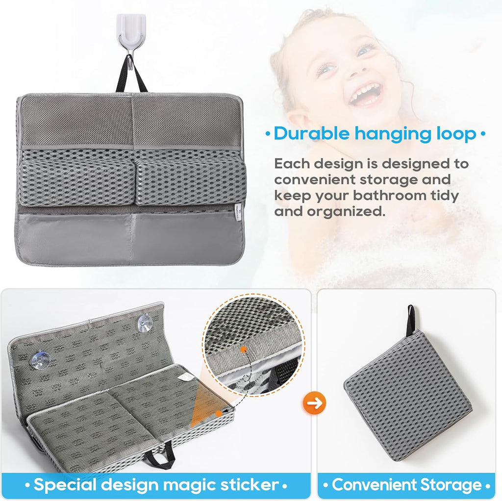 Bath Kneeler Pad Set, Grey